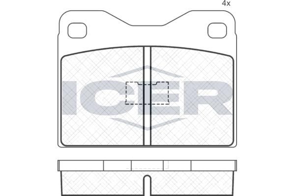 ANDEL 180181 - Brake Pad Set, disc brake