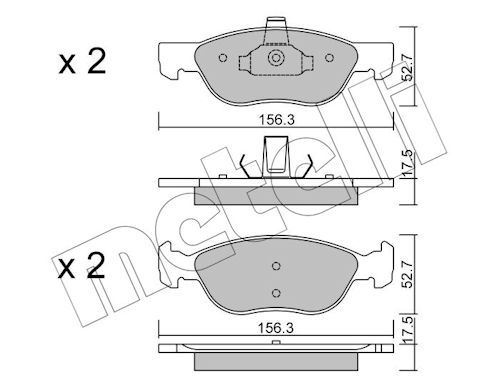 Plaquettes+de+frein+à+disque METELLI 22-0082-2