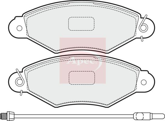 APEC Brake Pad Set, disc brake PAD1505