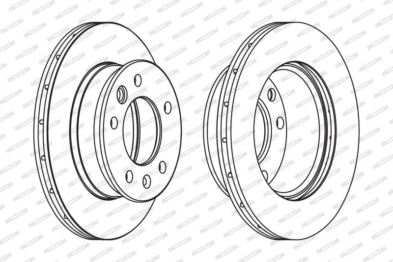 FERODO Disque de frein FCR228A