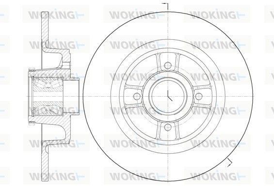 Гальмівний диск, Woking D6698.20