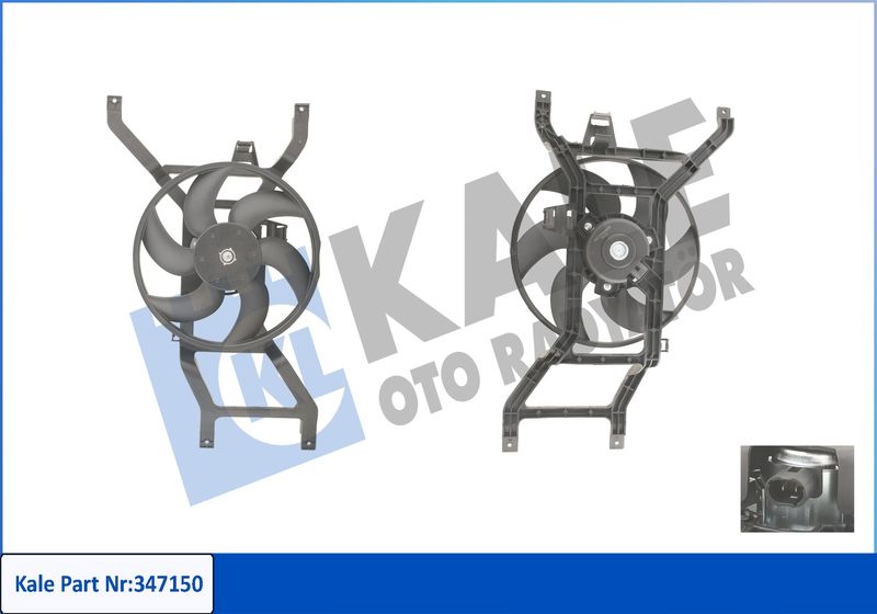 Вентилятор, система охолодження двигуна, Kale Oto Radyatör 347150