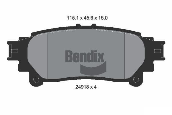 BENDIX Braking fékbetétkészlet, tárcsafék BPD2205