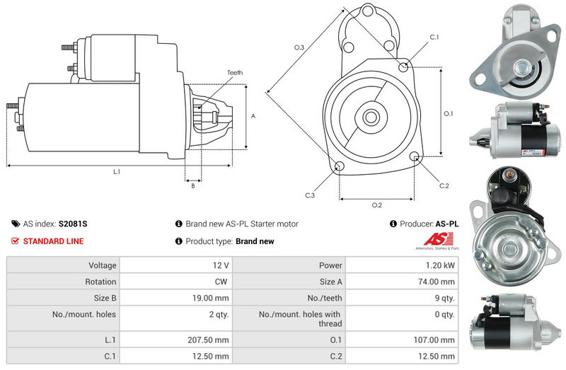 AS-PL S2081S Starter
