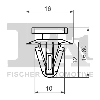 FA1 73-40002.5 Clip, trim/protection strip