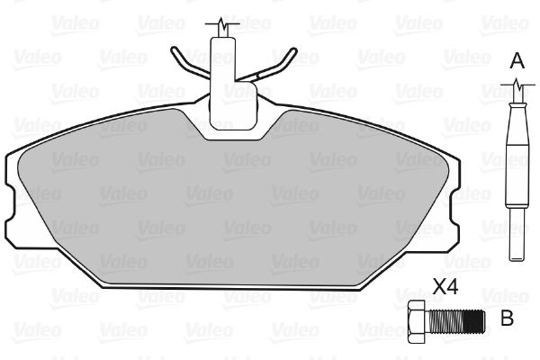 VALEO 598473 Brake Pad Set, disc brake