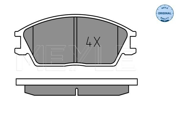 MEYLE 025 210 1214 Brake Pad Set, disc brake