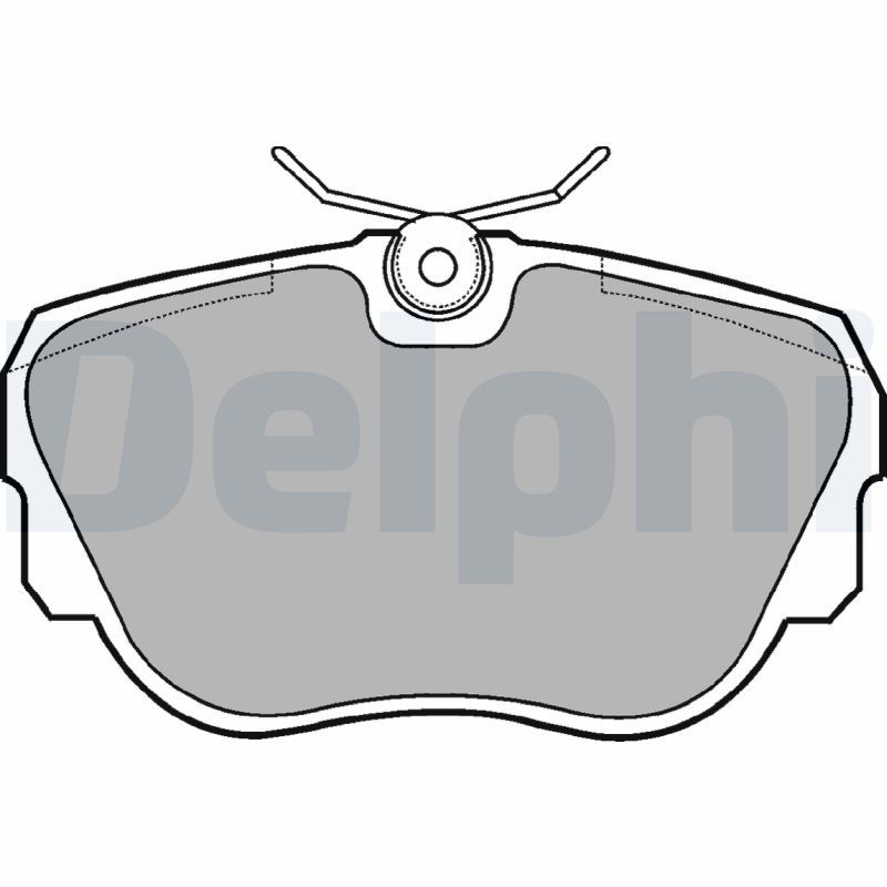 Delphi LP596 Brake Pad Set, disc brake