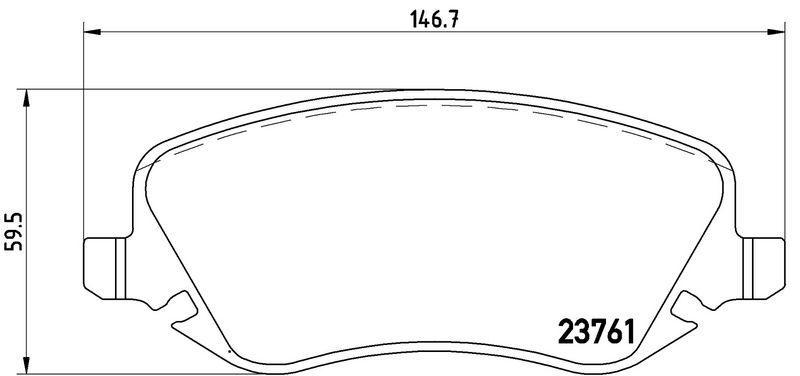 BREMBO P23088 Brake Pad Set, disc brake