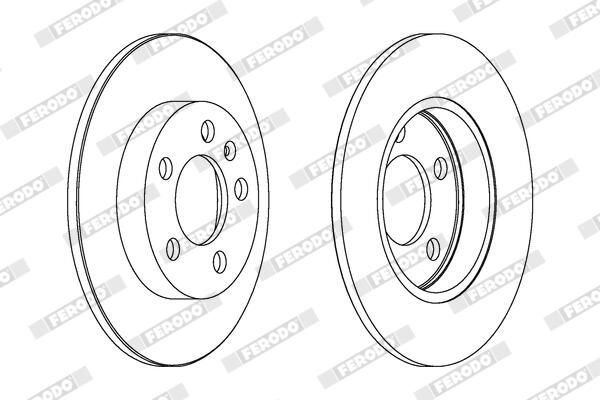 FERODO DDF1155C Brake Disc