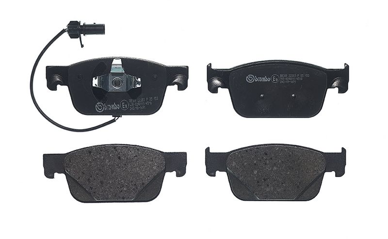 Piduriklotsi komplekt, ketaspidur, BREMBO P 85 153
