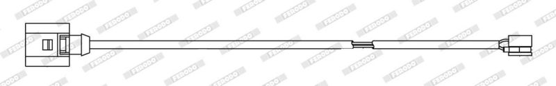 Sensor remblokslijtage Voor (hoeveelheid per verpakking: 2pcs) past: PORSCHE 911, 911 TARGA, BOXSTER, CAYMAN 2.7-3.8 12.11-12.24