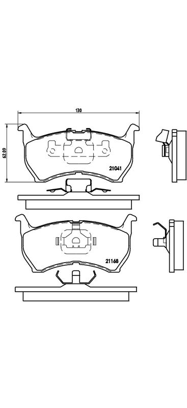 BREMBO P49004 Brake Pad Set, disc brake