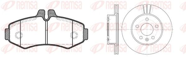 Комплект гальма, дискове гальмо, Remsa 8701.00