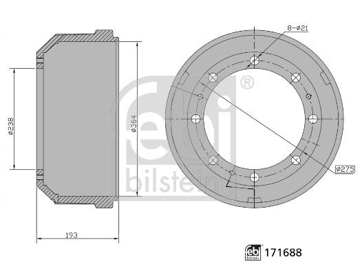 Brzdový buben 171688