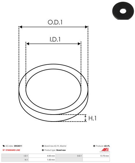 Remondikomplekt, generaator, AS-PL SRS3011