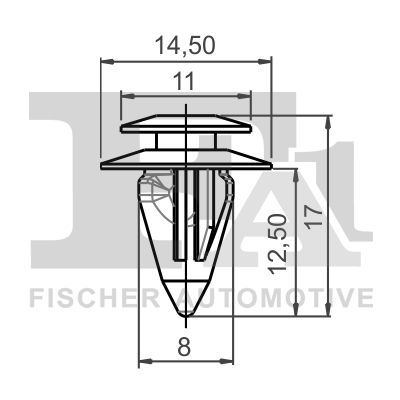 FA1 74-40018.5 Clip, trim/protection strip
