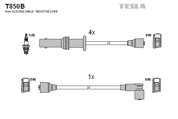 Комплект электропроводки TESLA