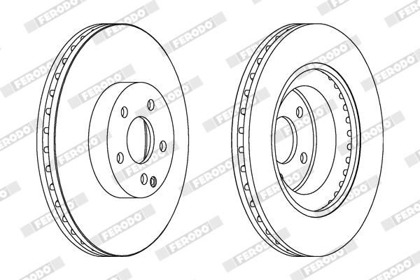 FERODO DDF1595C-1 Brake Disc