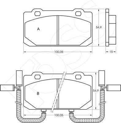 1-GNC R-319 - Brake Pad Set, disc brake