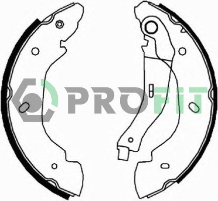 Комплект гальмівних колодок, Profit 5001-5960