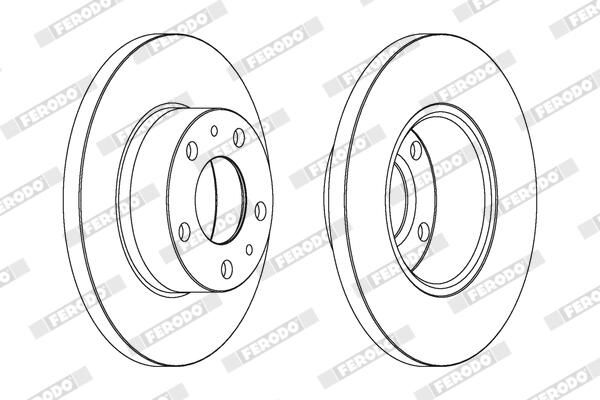 FERODO DDF758 Brake Disc