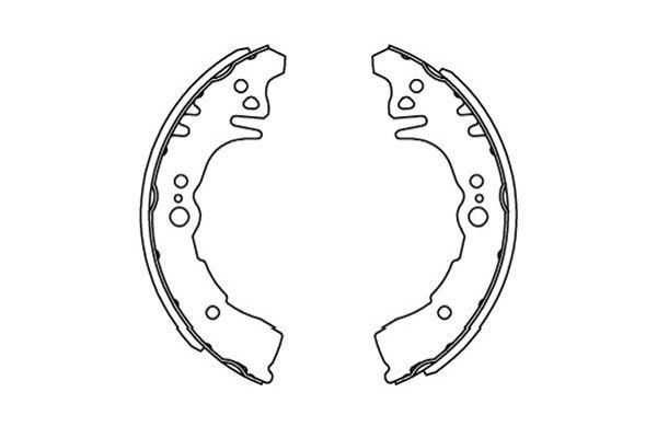 Комплект гальмівних колодок, Kavo Parts KBS-9917