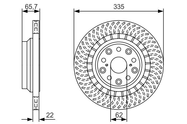 BOSCH féktárcsa 0 986 479 T34