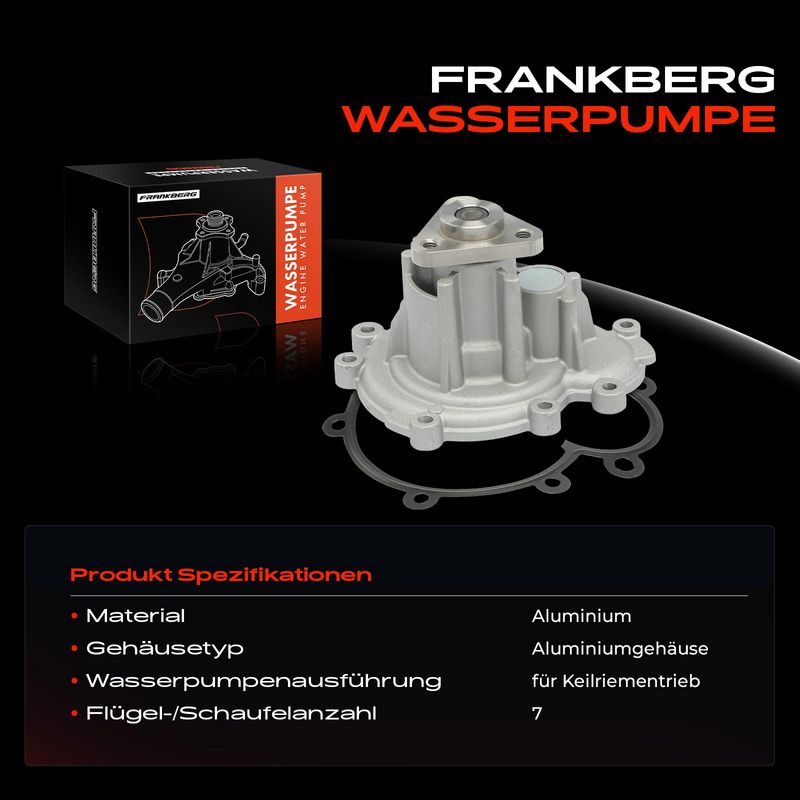 Frankberg 5481FB0043867 Water Pump, engine cooling