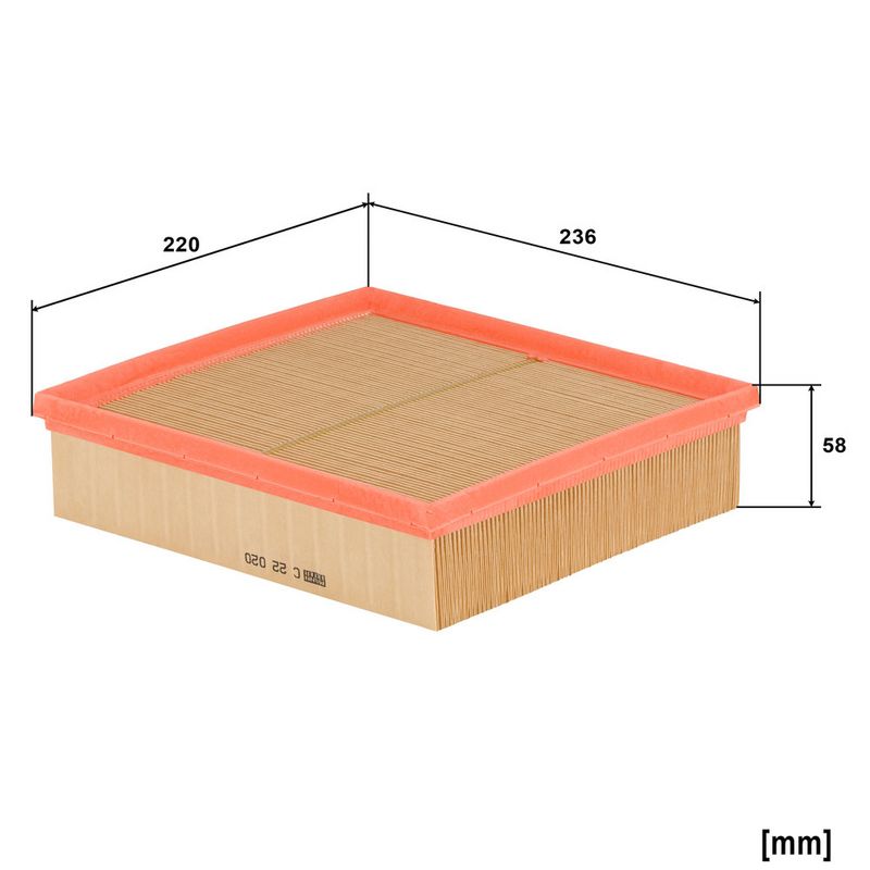 Filtru aer C 22 020 MANN-FILTER