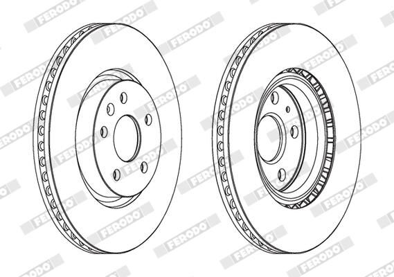 FERODO DDF1723C-1 Brake Disc