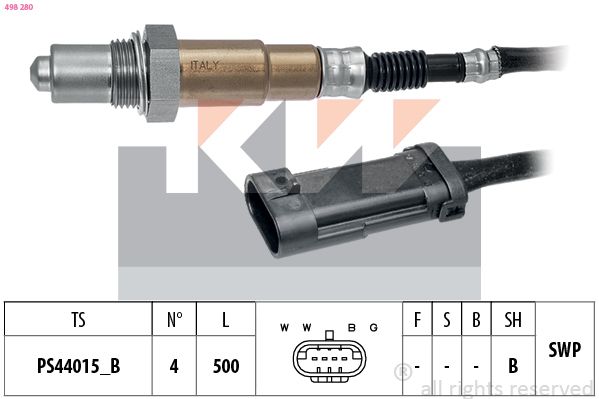 Кисневий датчик, Kw 498280