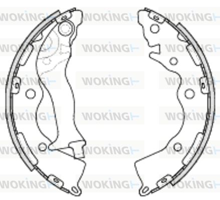 Комплект гальмівних колодок, Woking Z4234.00