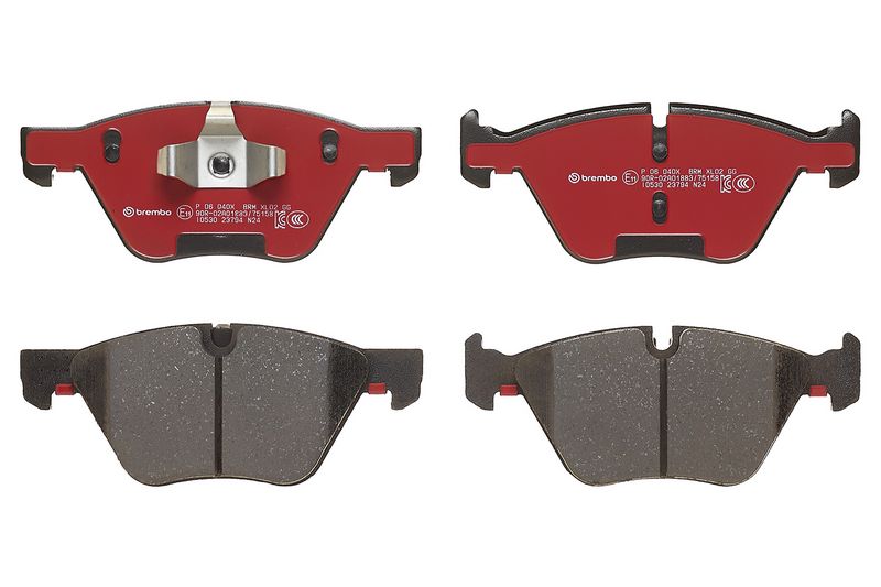 Piduriklotsi komplekt, ketaspidur, BREMBO P 06 040X