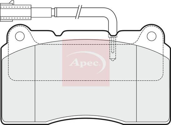 APEC Brake Pad Set, disc brake PAD1536