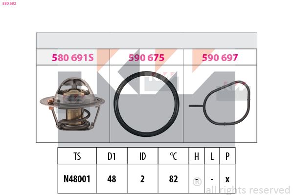 Термостат, охолоджувальна рідина, Kw 580692
