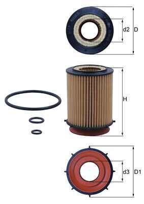 Product Image - Oliefilter - OX982D - KNECHT