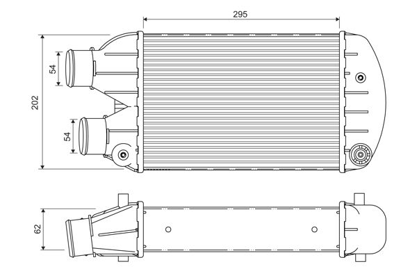 VALEO Intercooler, inlaatluchtkoeler 817881