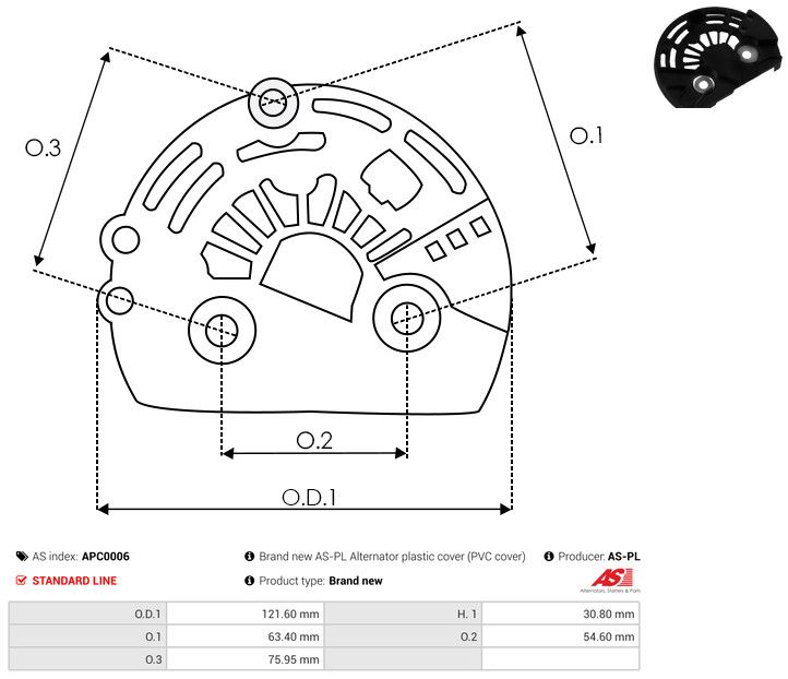 Kaitsekate, generaator, AS-PL APC0006