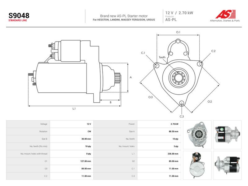 This part match OEM code: 2873B072