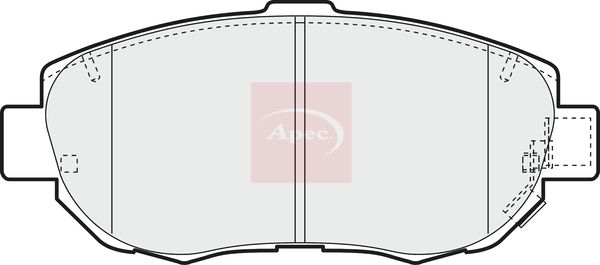 APEC Brake Pad Set, disc brake PAD1096