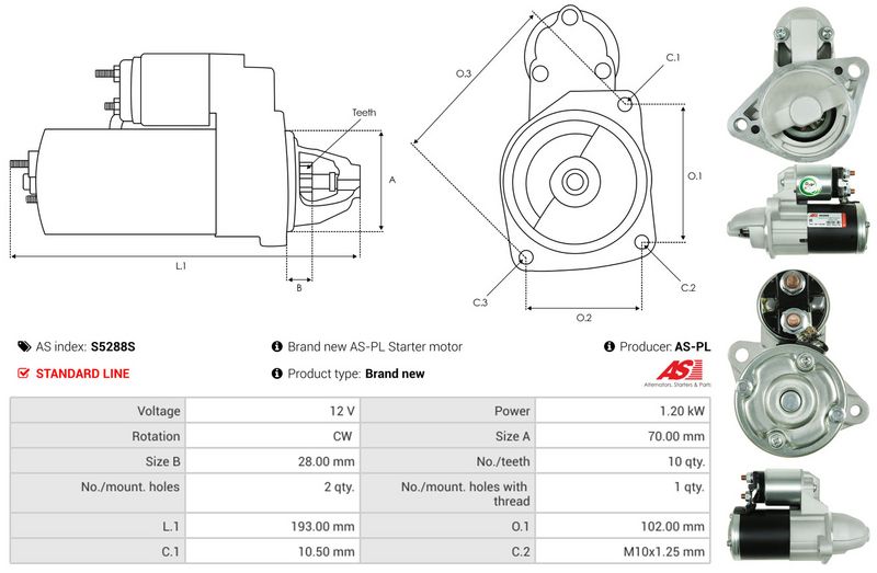 AS-PL S5288S Starter