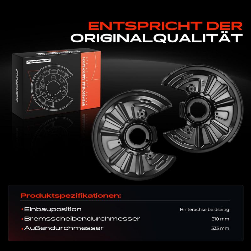 Frankberg 5481FB0032530 Splash Guard, brake disc