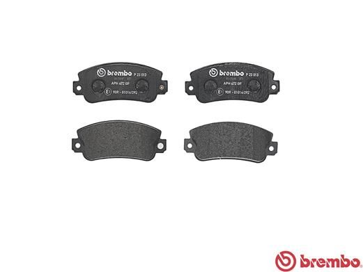 Комплект гальмівних накладок, дискове гальмо, Brembo P23013