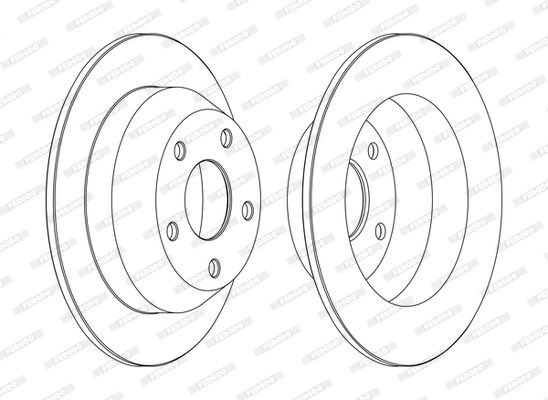 Диск гальмівний Ferodo DDF1553C