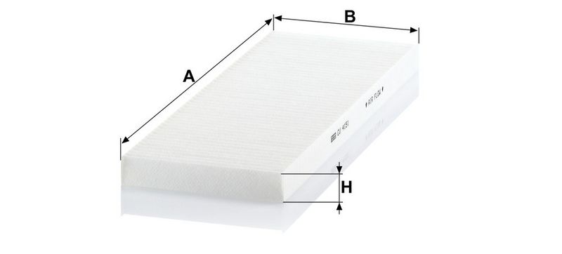 Filter, salongiõhk, MANN-FILTER CU 4151