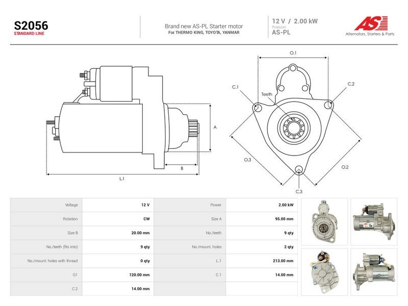 Starter, AS-PL S2056