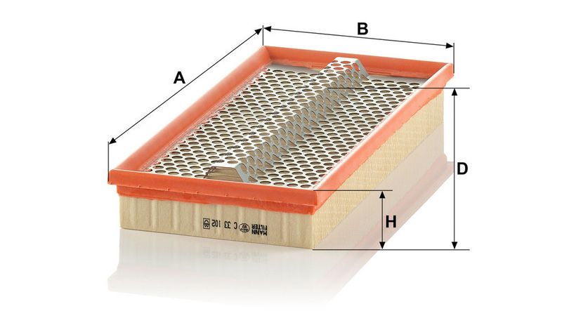 Õhufilter, MANN-FILTER C 33 102