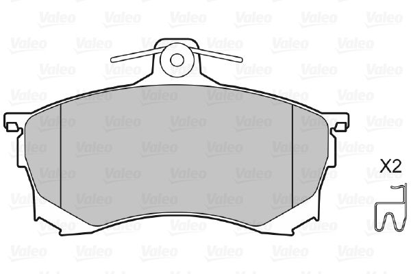 VALEO 598320 Brake Pad Set, disc brake