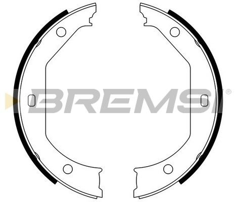 Колодки ручного гальма BMW 3(E46,E90-92) 00-13/5(E39) 95-04/X1(E84) 09-15 (ATE)